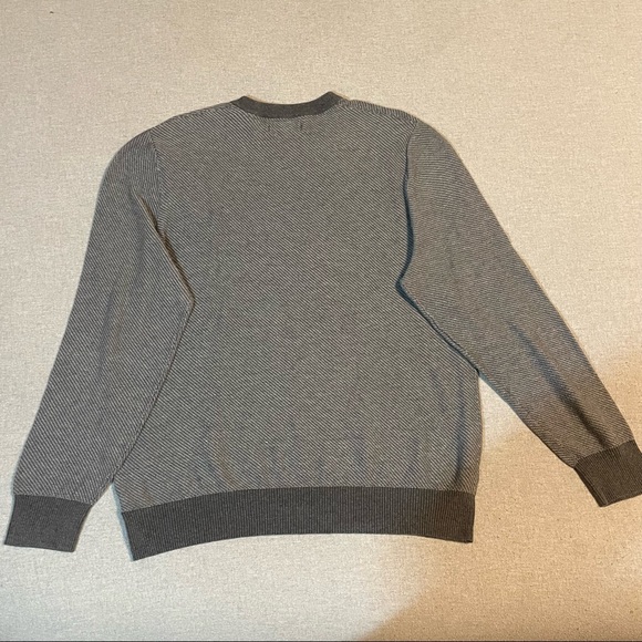 Gray & White Striped Sweater - Picture 2 of 3